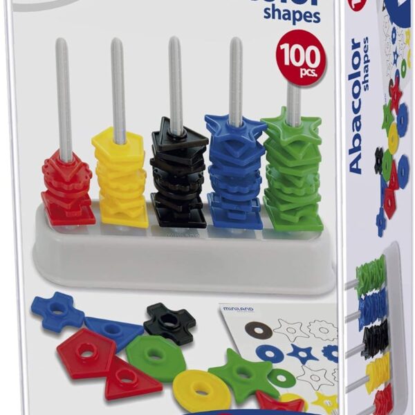 Abakus u boji – oblici (100 dijelova)