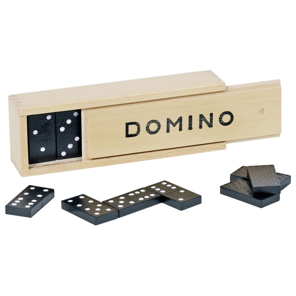 Domino igra u drvenoj kutiji