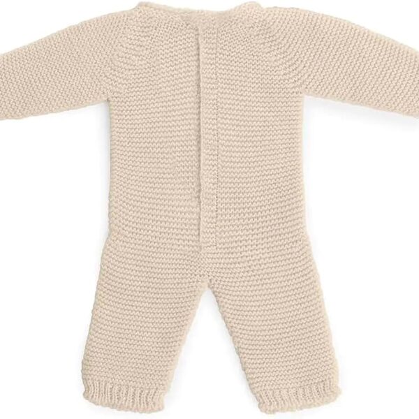 Pletene pidžame za lutke 38 cm – lanena boja