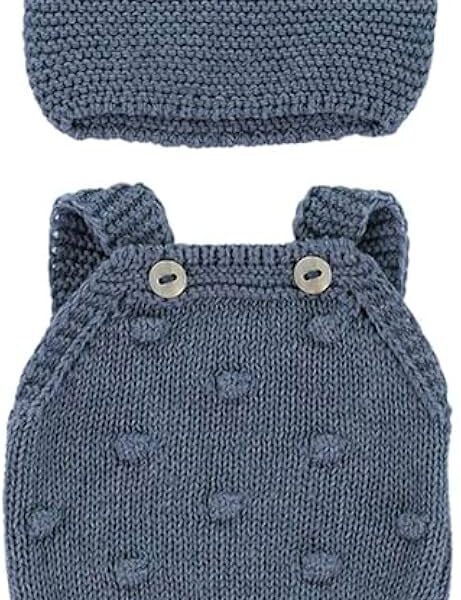 Pleteni set za lutke 32 cm – kombinezon i kapa