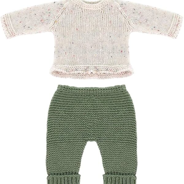 Pleteni set za lutke 32 cm – džemper i hlače